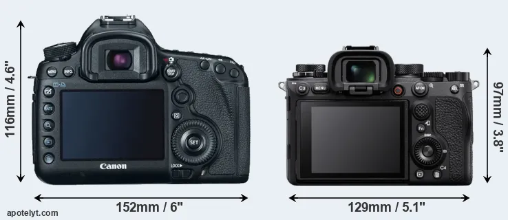 Comparison 5D Mark III or A1 rear