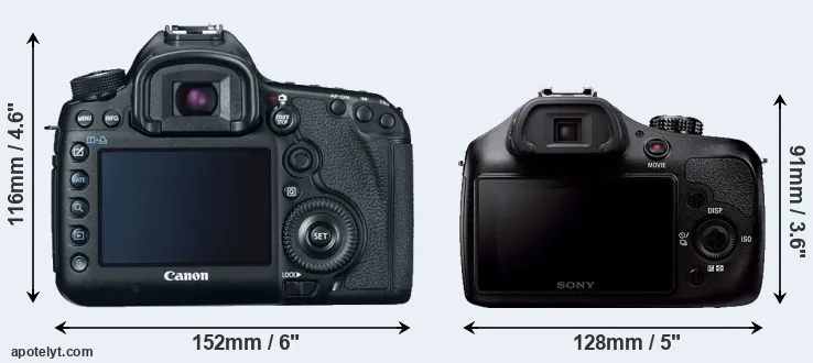 Comparison 5D Mark III or A3000 rear