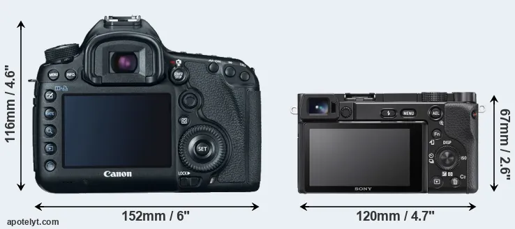 Comparison 5D Mark III or A6100 rear