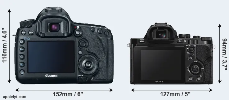 Comparison 5D Mark III or A7S rear
