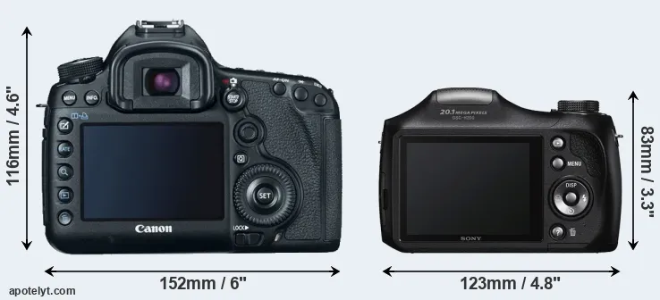 Comparison 5D Mark III or H200 rear
