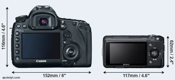 Comparison 5D Mark III or NEX-3 rear