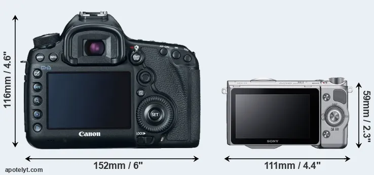 Comparison 5D Mark III or NEX-5T rear