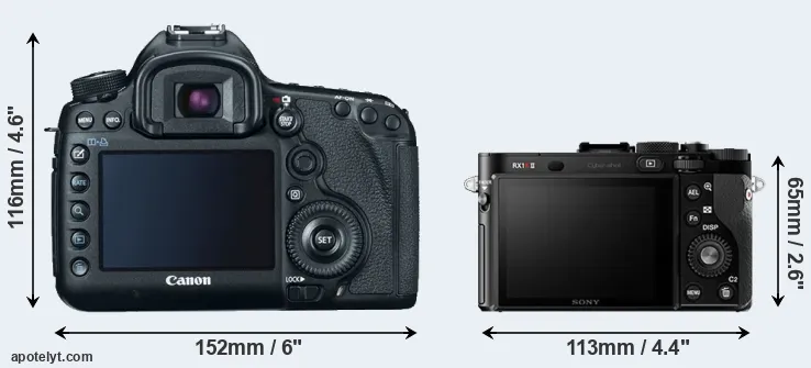 Comparison 5D Mark III or RX1R II rear