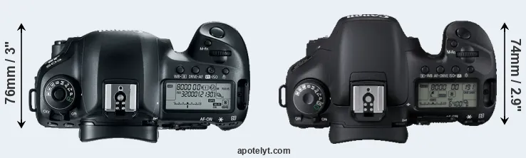 Compare 5D Mark IV versus 7D top