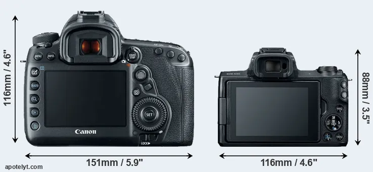 Comparison 5D Mark IV or M50 rear