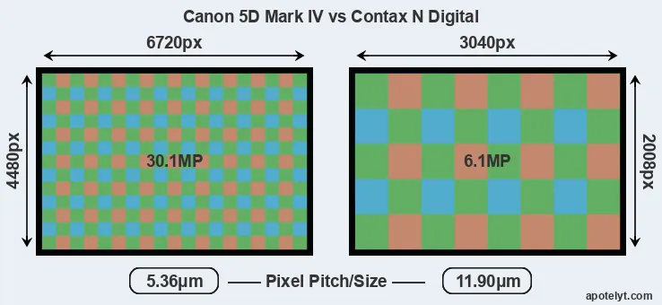 5D Mark IV versus N Digital MP