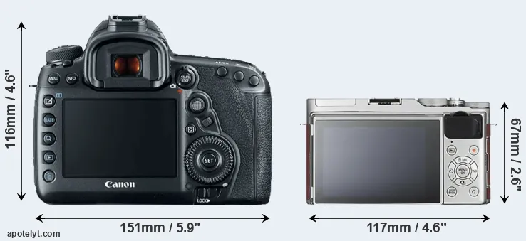 Comparison 5D Mark IV or X-A3 rear