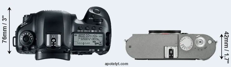 Compare 5D Mark IV versus M-E Typ 240 top