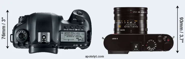 Compare 5D Mark IV versus Q Typ 116 top