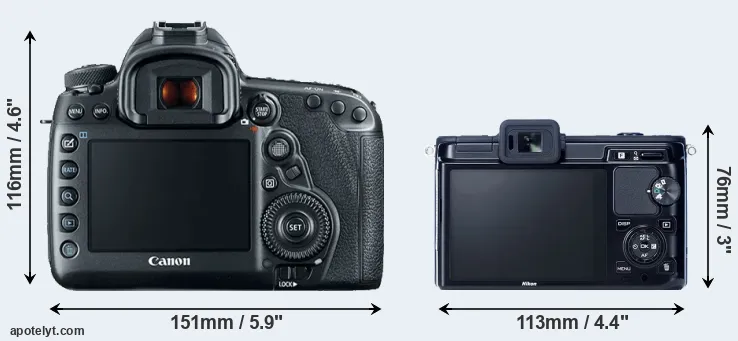 Comparison 5D Mark IV or V1 rear