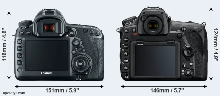 Comparison 5D Mark IV or D850 rear