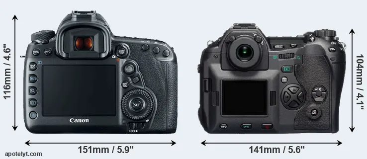 Comparison 5D Mark IV or E-1 rear