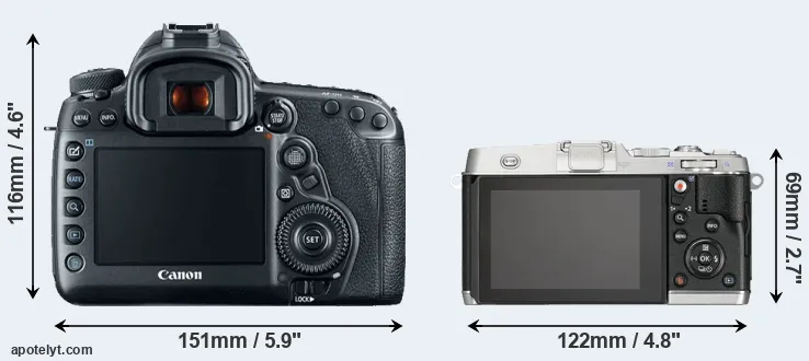 Comparison 5D Mark IV or E-P5 rear