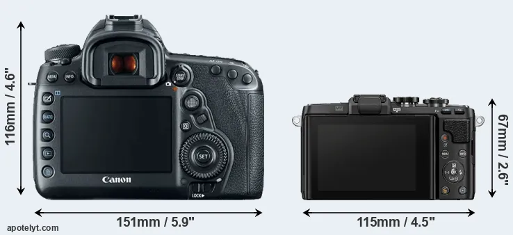 Comparison 5D Mark IV or E-PL7 rear