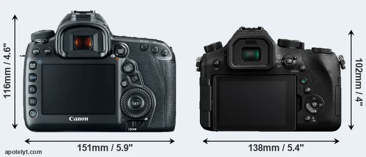 Comparison 5D Mark IV or FZ2000 rear