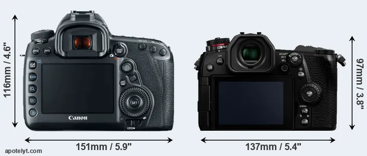 Comparison 5D Mark IV or G9 rear