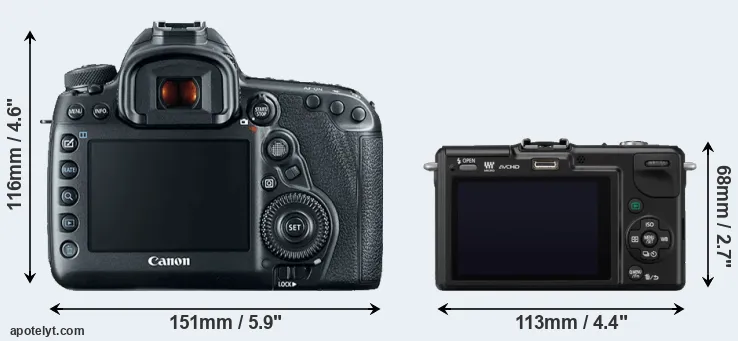 Comparison 5D Mark IV or GF2 rear
