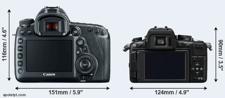 Comparison 5D Mark IV or GH2 rear