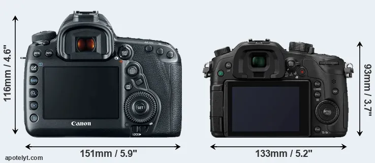 Comparison 5D Mark IV or GH4 rear