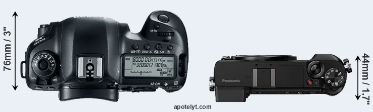 Compare 5D Mark IV versus GX80 top