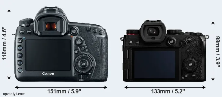 Comparison 5D Mark IV or S5 rear