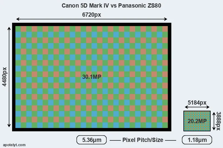 5D Mark IV versus ZS80 MP