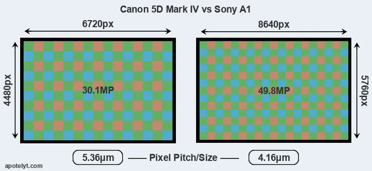 5D Mark IV versus A1 MP