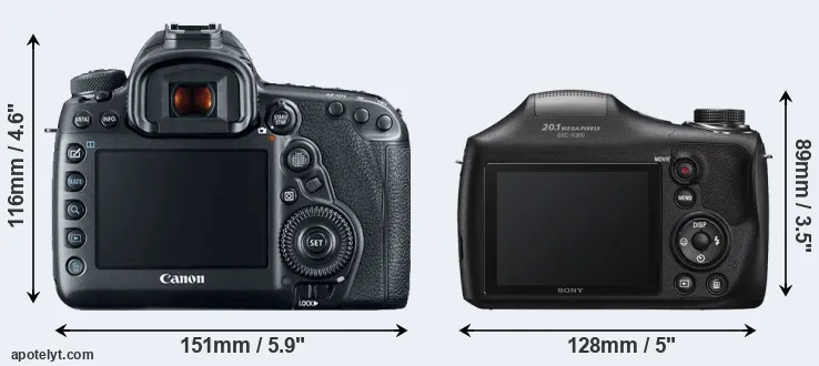 Comparison 5D Mark IV or H300 rear