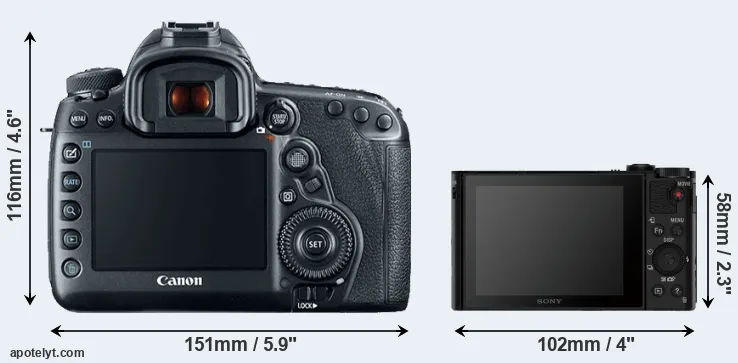 Comparison 5D Mark IV or HX90V rear