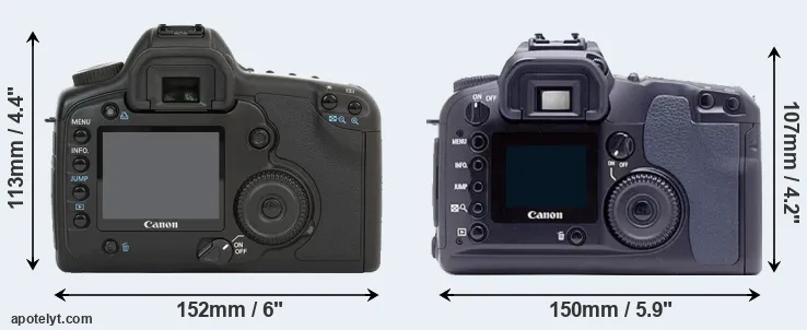 Comparison 5D or D60 rear