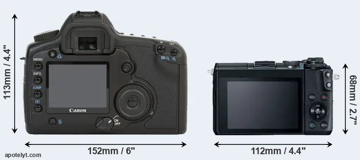 Comparison 5D or M6 rear