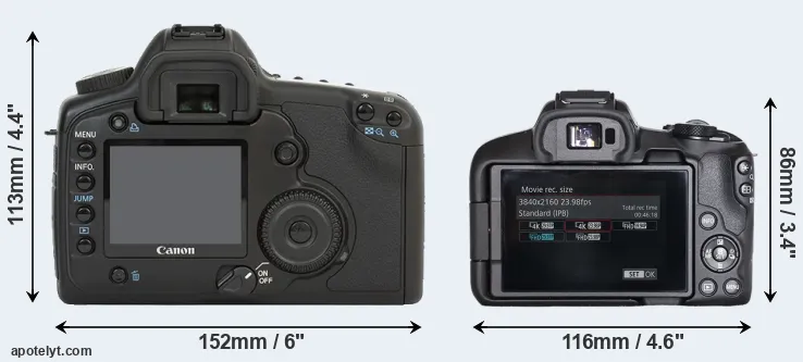 Comparison 5D or R50 rear