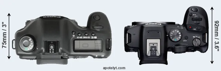 Compare 5D versus R7 top