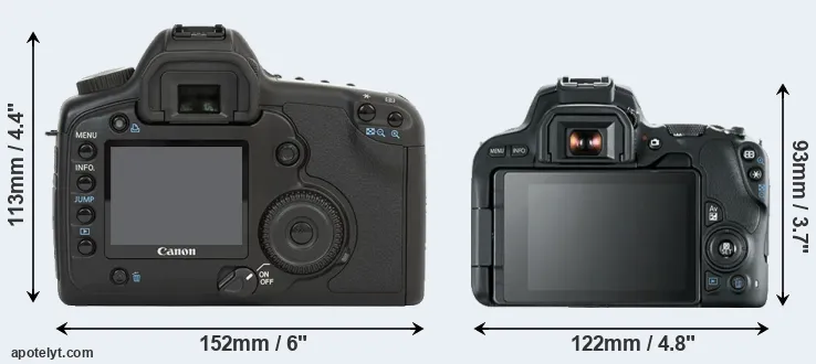 Comparison 5D or SL2 rear