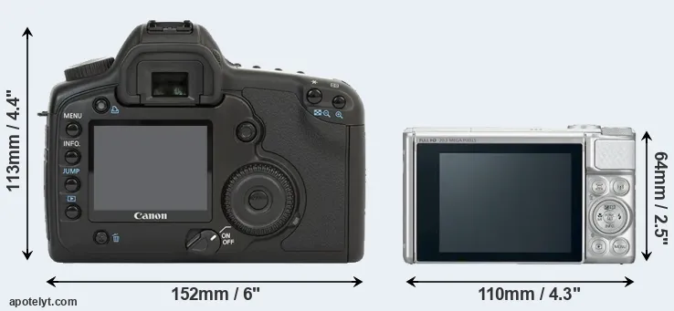 Comparison 5D or SX730 rear