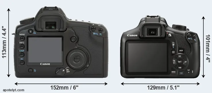 Comparison 5D or T6 rear
