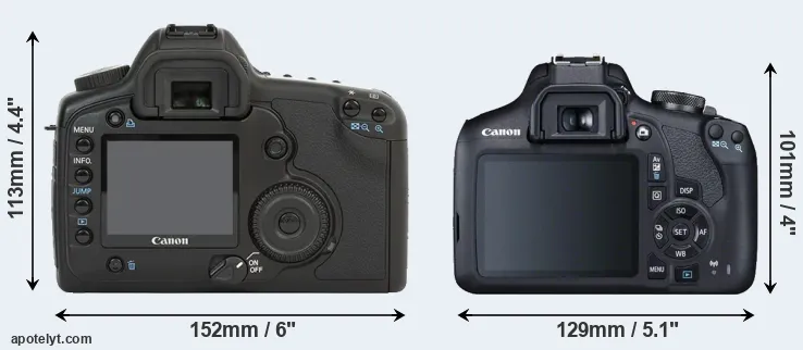 Comparison 5D or T7 rear