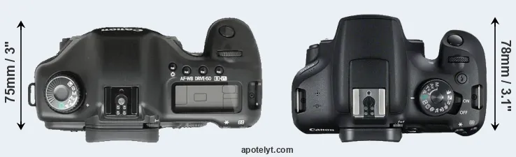 Compare 5D versus T7 top