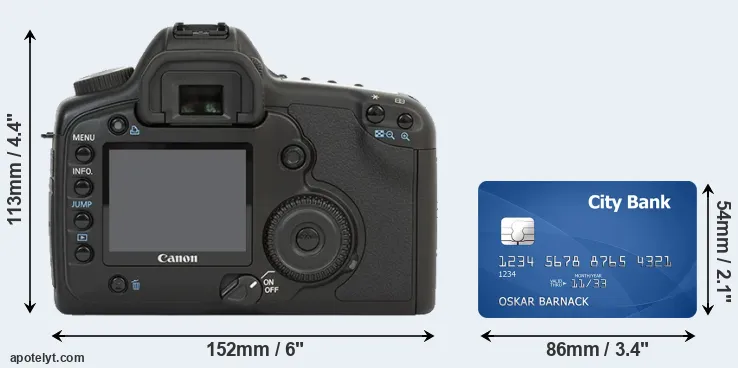 5D and credit card rear side