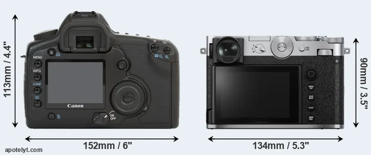 Comparison 5D or GFX 100RF rear