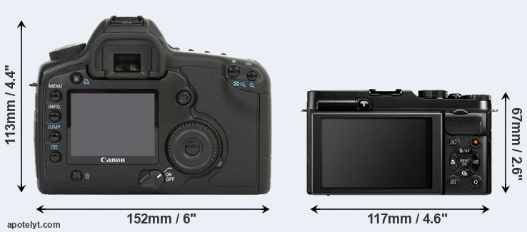 Comparison 5D or X-A1 rear