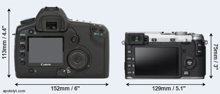 Comparison 5D or X-E2S rear