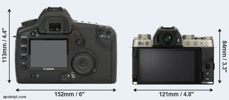 Comparison 5D or X-T200 rear