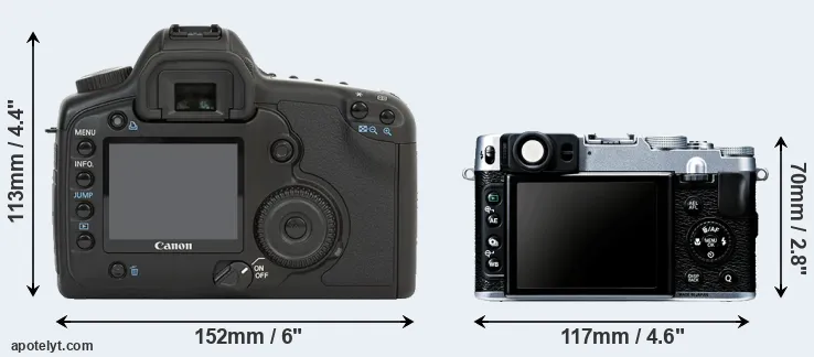 Comparison 5D or X20 rear