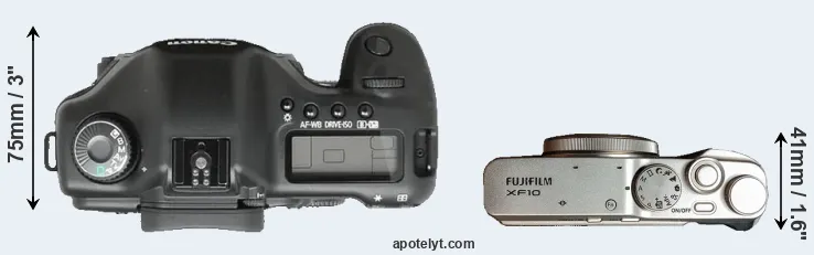 Compare 5D versus XF10 top