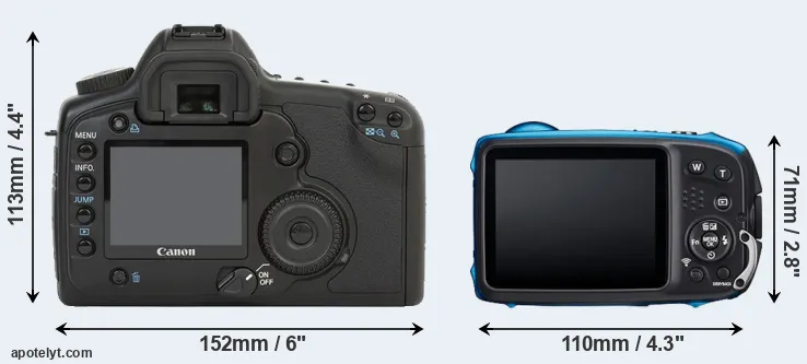 Comparison 5D or XP140 rear