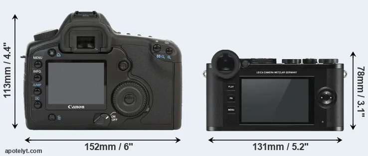 Comparison 5D or CL rear