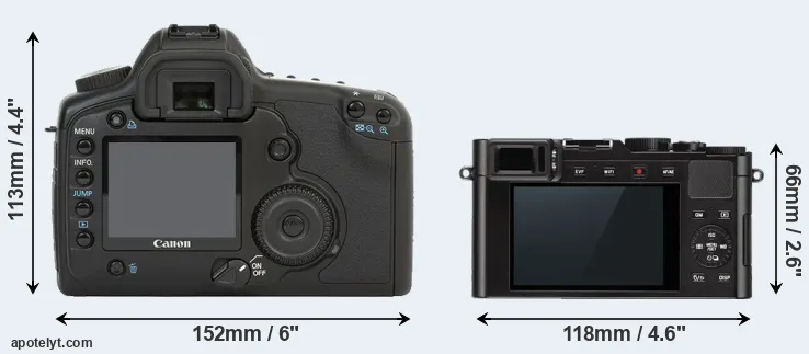 Comparison 5D or D-LUX Typ 109 rear