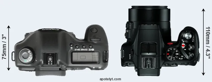 Compare 5D versus V-LUX 4 top